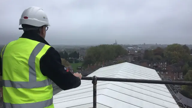 Roof of flax mill