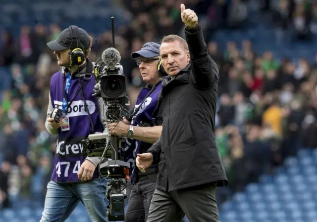 Celtic manager Brendan Rodgers at Hampden Park