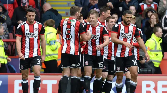 Sheffield United celebrate