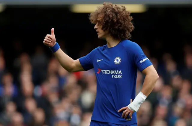 David Luiz gestures