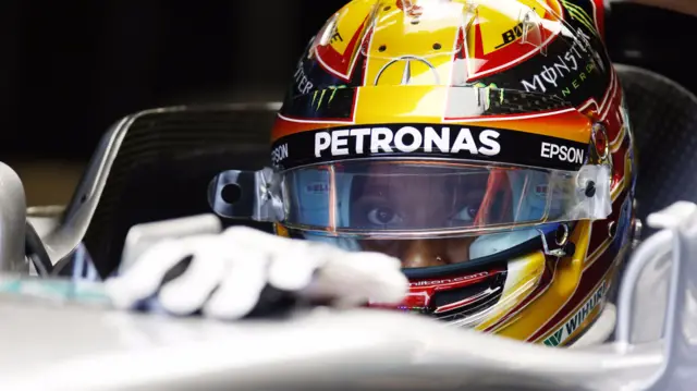 Lewis Hamilton yellow helmet