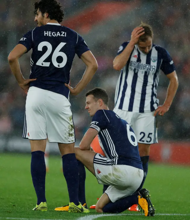 West Brom defender Jonny Evans