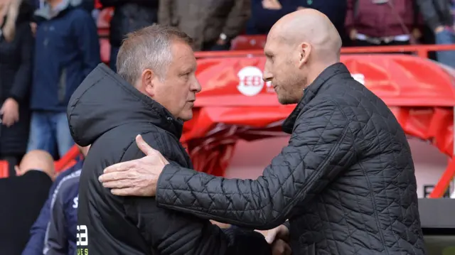 Chris Wilder and Jaap Stam