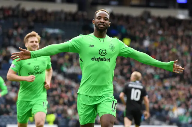 Celtic's Moussa Dembele celebrates