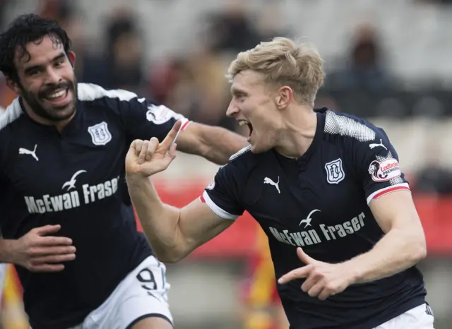 Dundee's AJ Leitch-Smith celebrates his goal