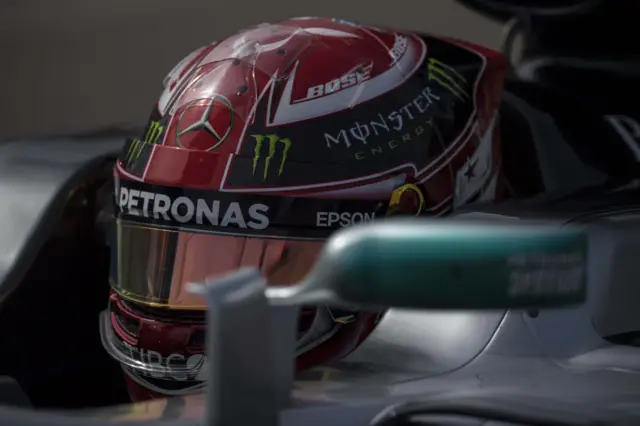 Lewis Hamilton red helmet