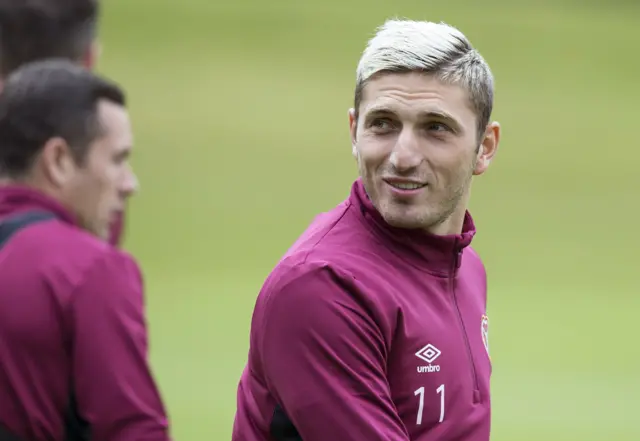 Hearts winger Manuel Milinkovic