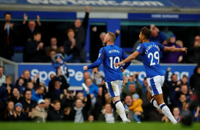 Wayne Rooney celebrates