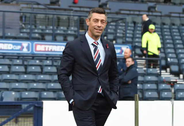 Rangers manager Pedro Caixinha at Hampden