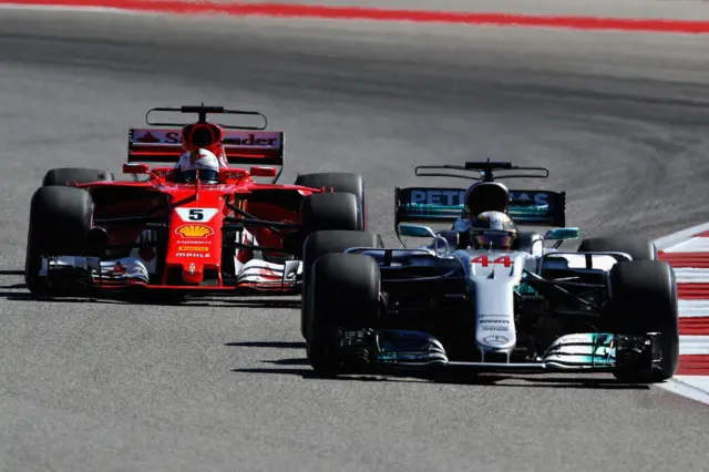 Sebastian Vettel and Lewis Hamilton