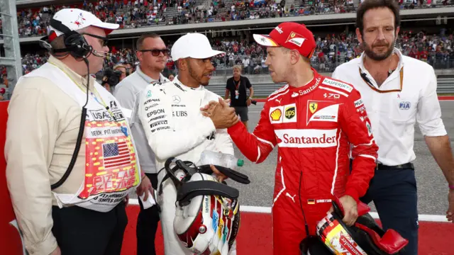 Lewis Hamilton and Sebastian Vettel