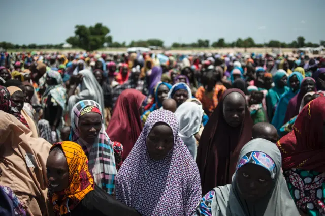 Muna camp in Maiduguri, Nigeria