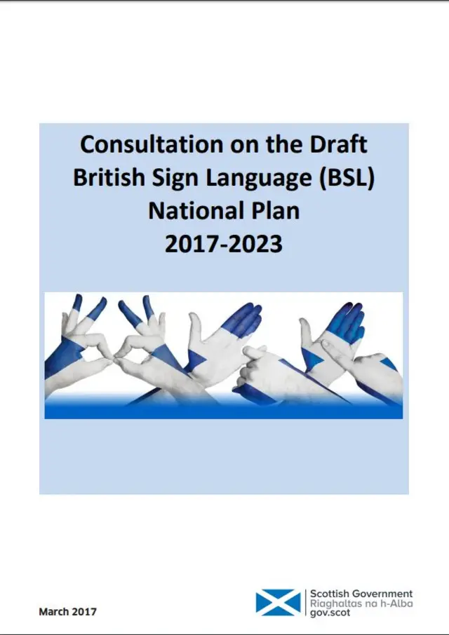 Consultation on the draft BSL National Plan