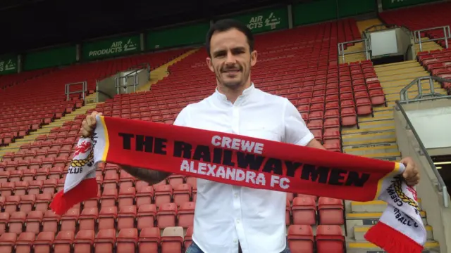 Crewe Alexandra's club captain Chris Dagnall