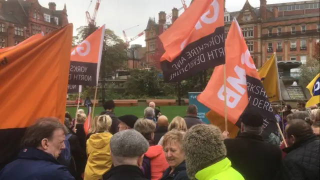 Rally outside Town Hall