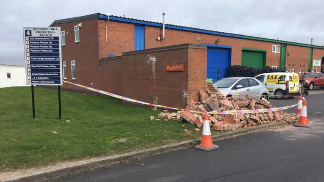 Wall fallen in Shepshed