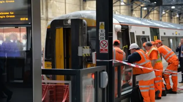 Train hits the buffers