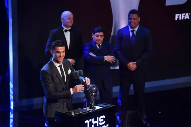 Cristiano Ronaldo wins Fifa's Best male