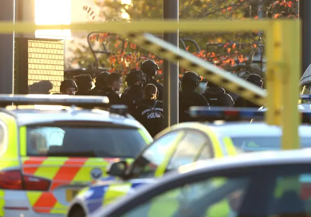 Police at the Bermuda Park incident