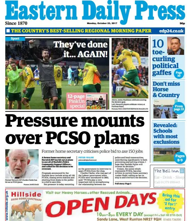 Front page of EDP