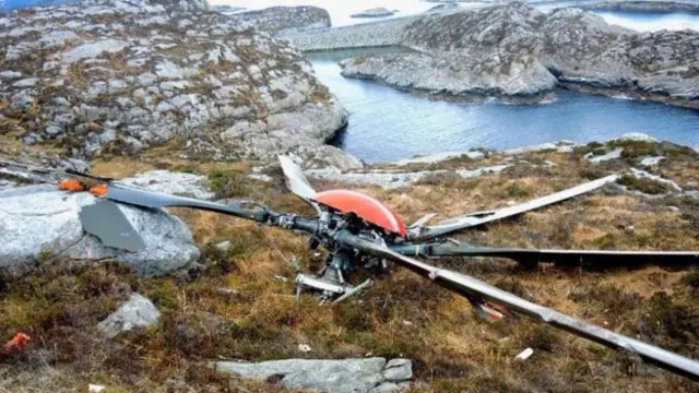 The rotors detached from a helicopter in 2016