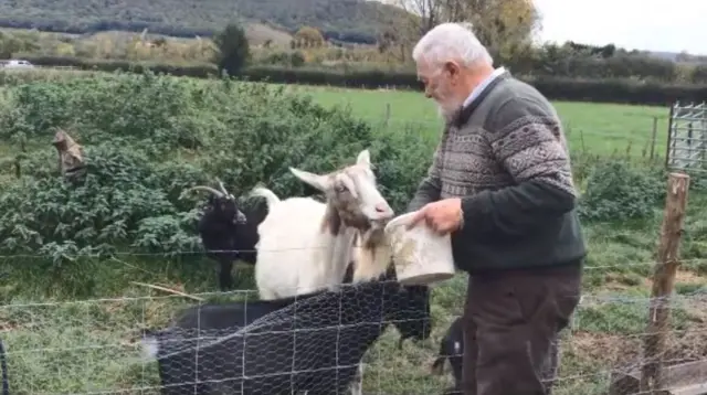 Don Coates and goats