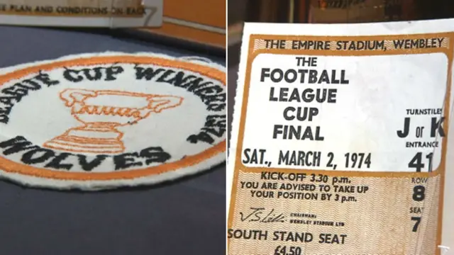 Wolves 1974 memorabilia