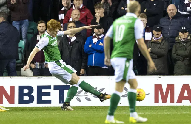 Hibs striker Simon Murray