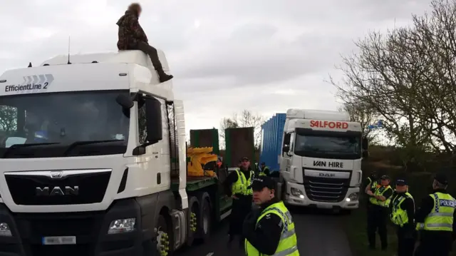 Man on lorry