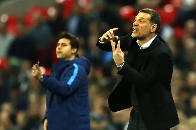 Mauricio Pochettino and Slaven Bilic