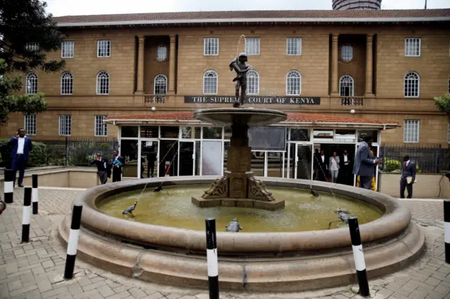 A general view shows the Supreme Court in Nairobi, Kenya October 25, 2017