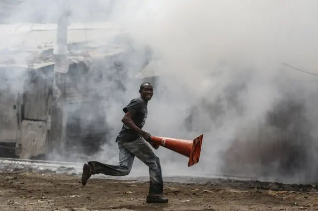 Clashes in Kibera