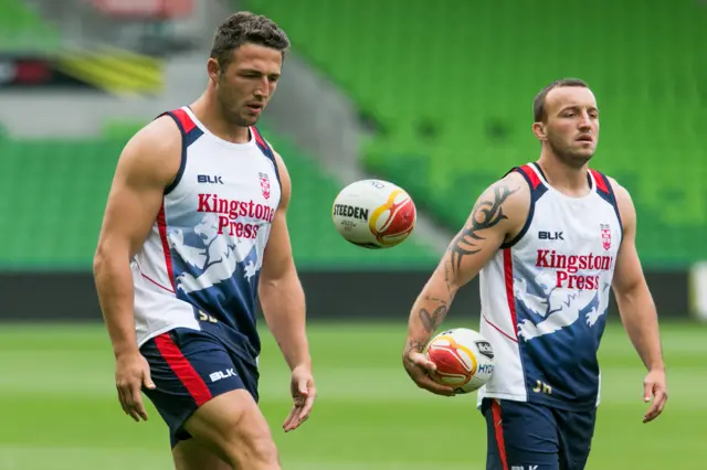 Sam Burgess and Josh Hodgson