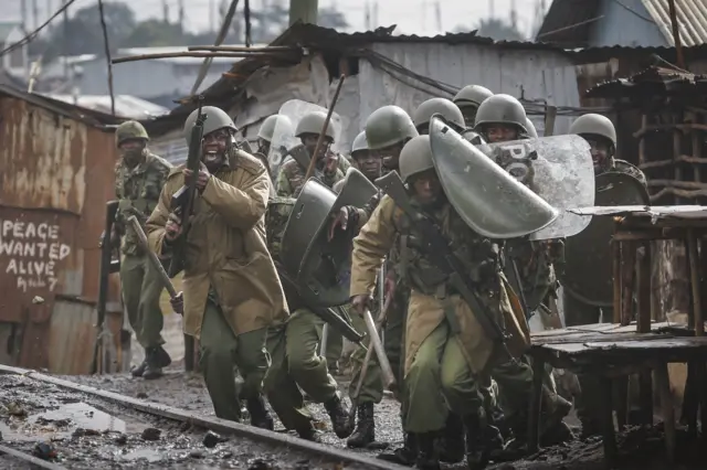 clashes in Kibera