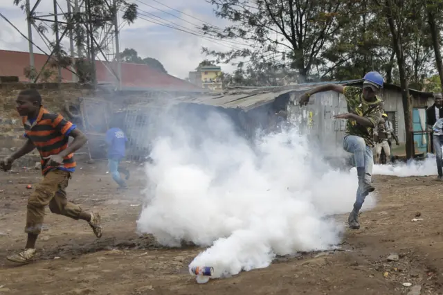 Clashes in Kibera