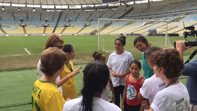 Helena Pacheco, football-playing girls and 100 Women experts discuss sexism in sport