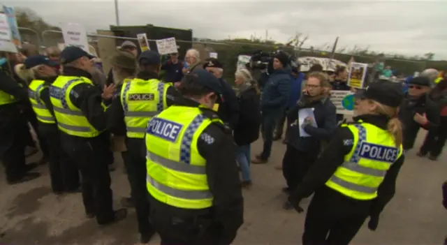 Fracking protest