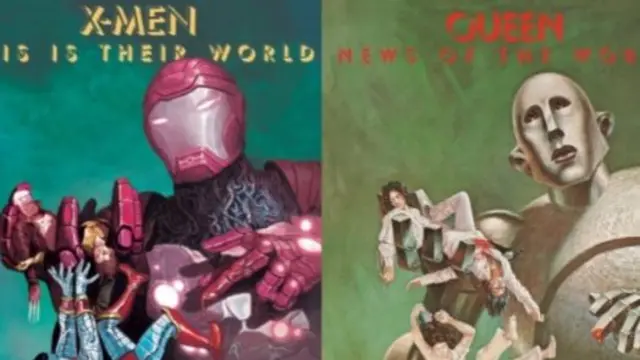 Marvel comics Queen tribute