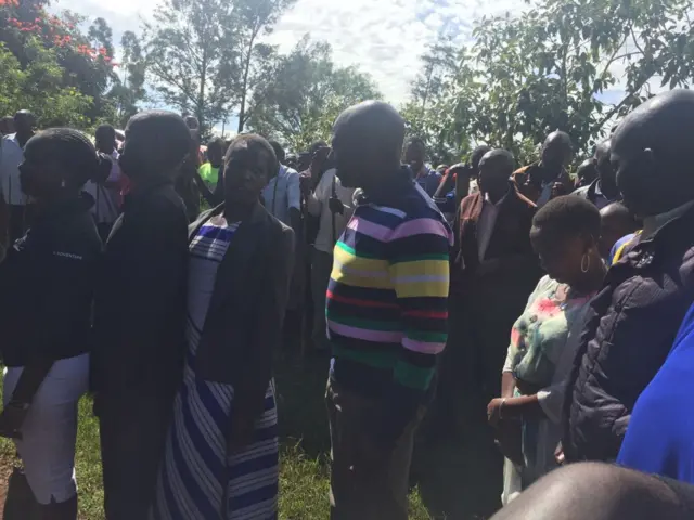 Willam Ruto queues to cast vote