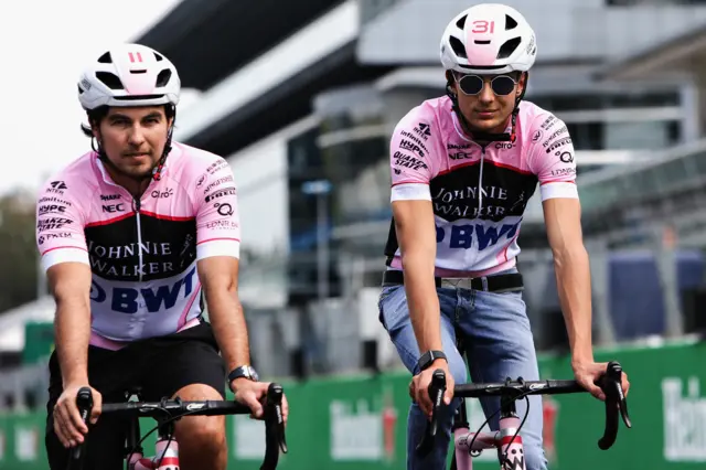 Esteban Ocon and Sergio Perez