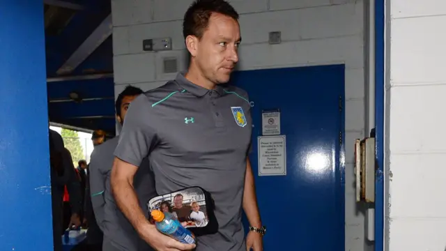 John Terry arrives at St Andrew's