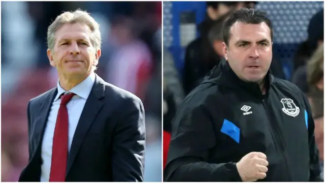 Claude Puel and David Unsworth