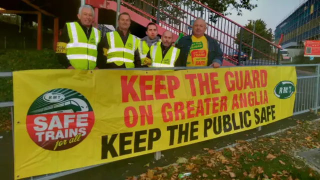 RMT picket line