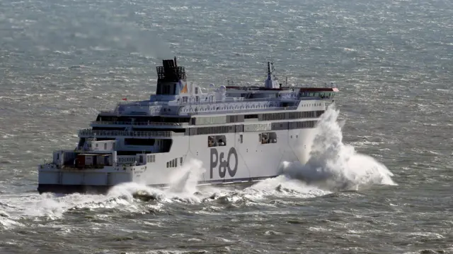 Ferry in the English Channel