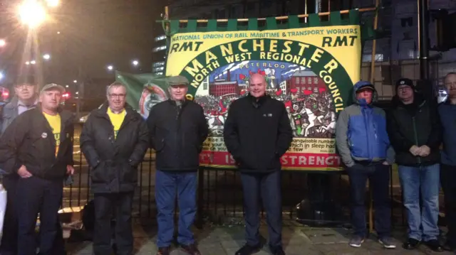 RMT picket at Manchester Victoria