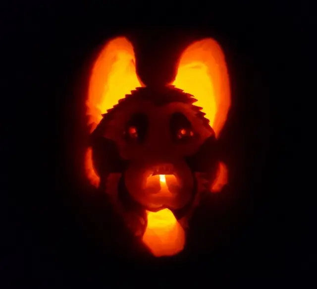 Carved pumpkin