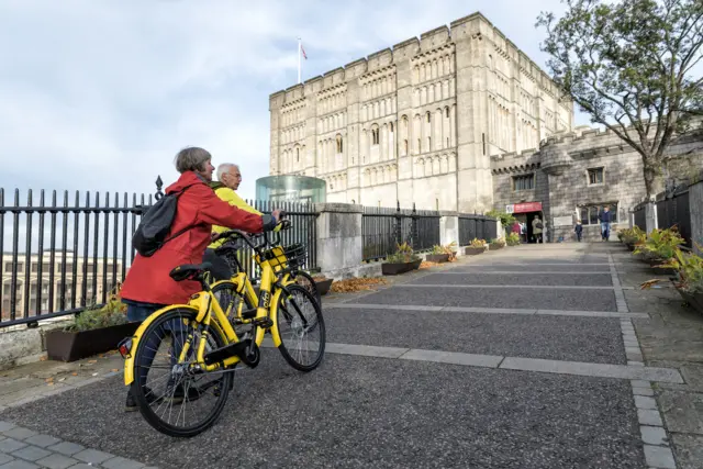 Bikes at Castle Walk