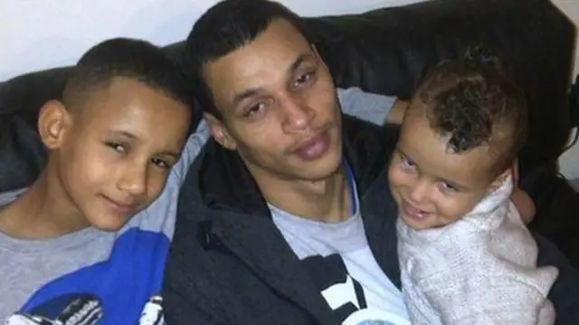Aston McLean Williams and his two children
