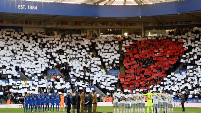 Poppy display at Leicester