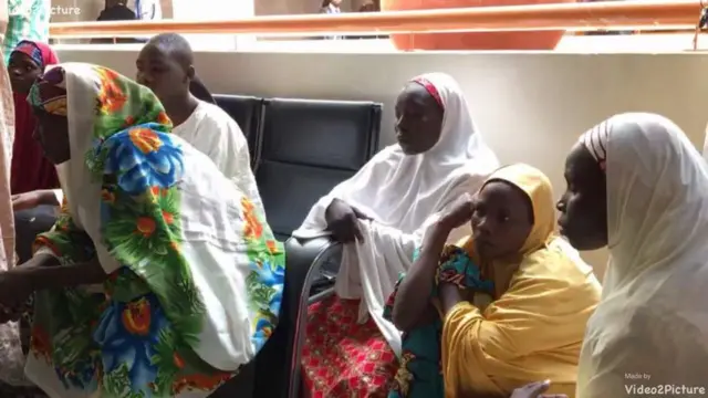 The group of women from north-east Nigeria who have testified before a presidential panel